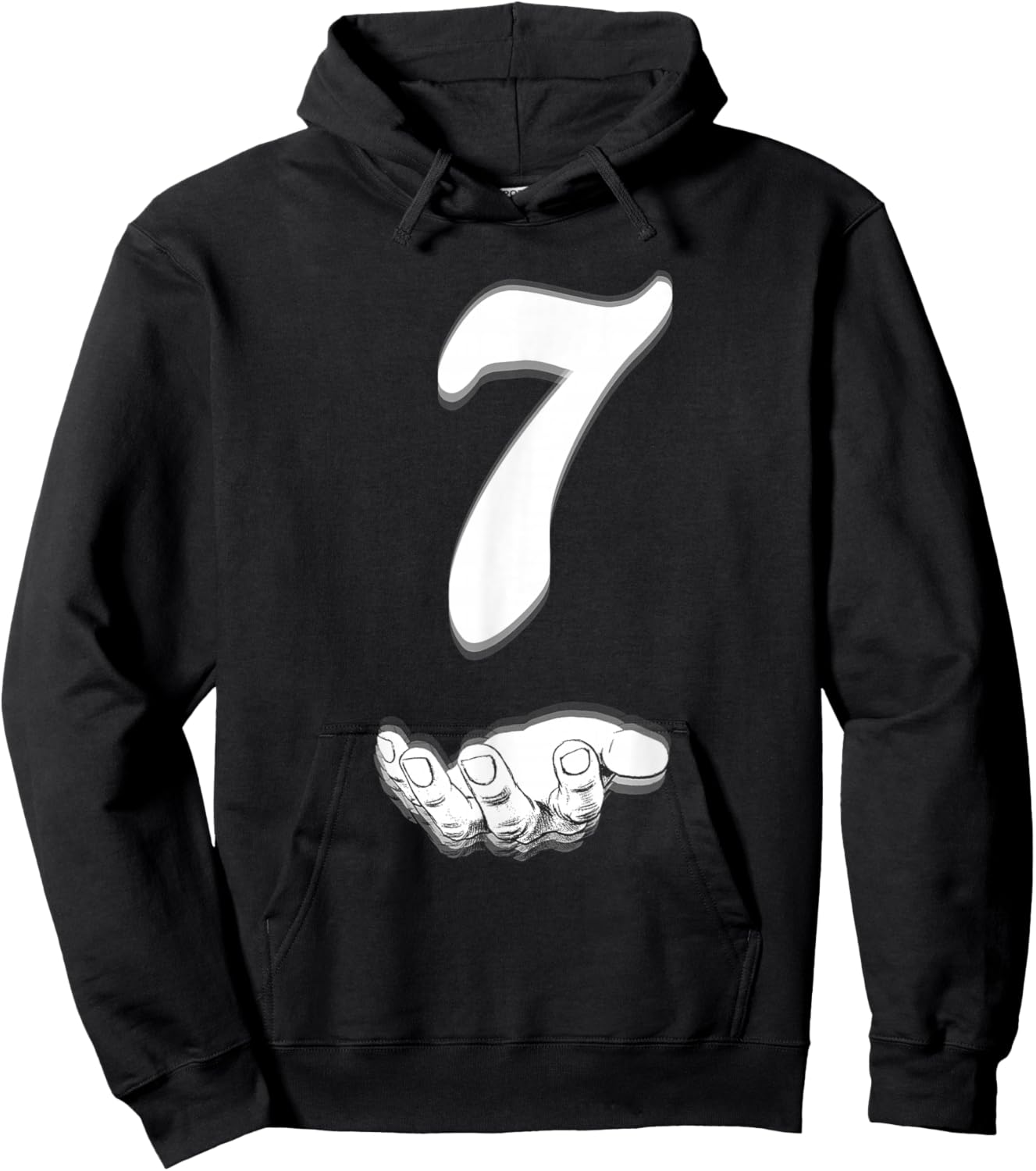 Funny Six Seven Meme 6 7 Halloween Costume Matching 7 Hoodie - Hoodie | Black