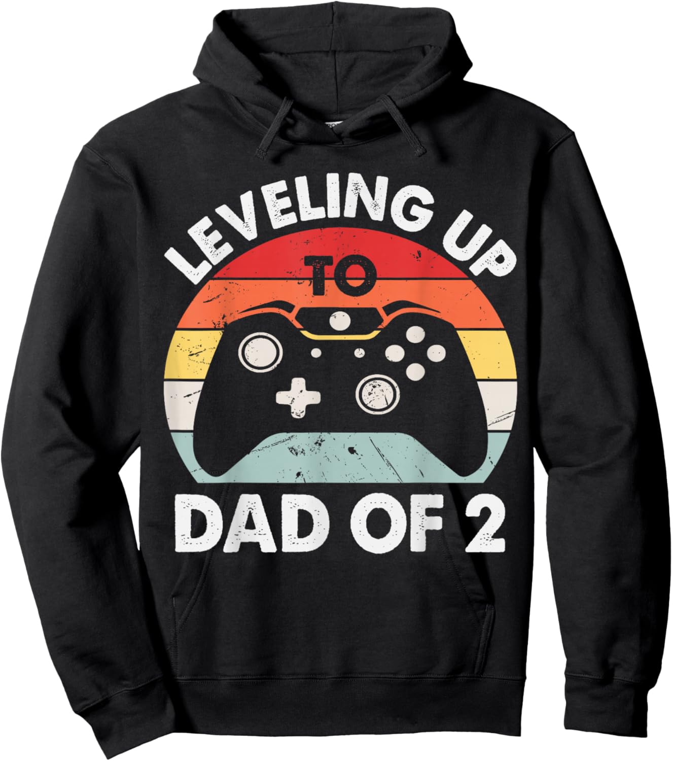Gaming Dad of Two Promoted for 2nd Time Gamer Daddy Squared Hoodie - Hoodie | Black