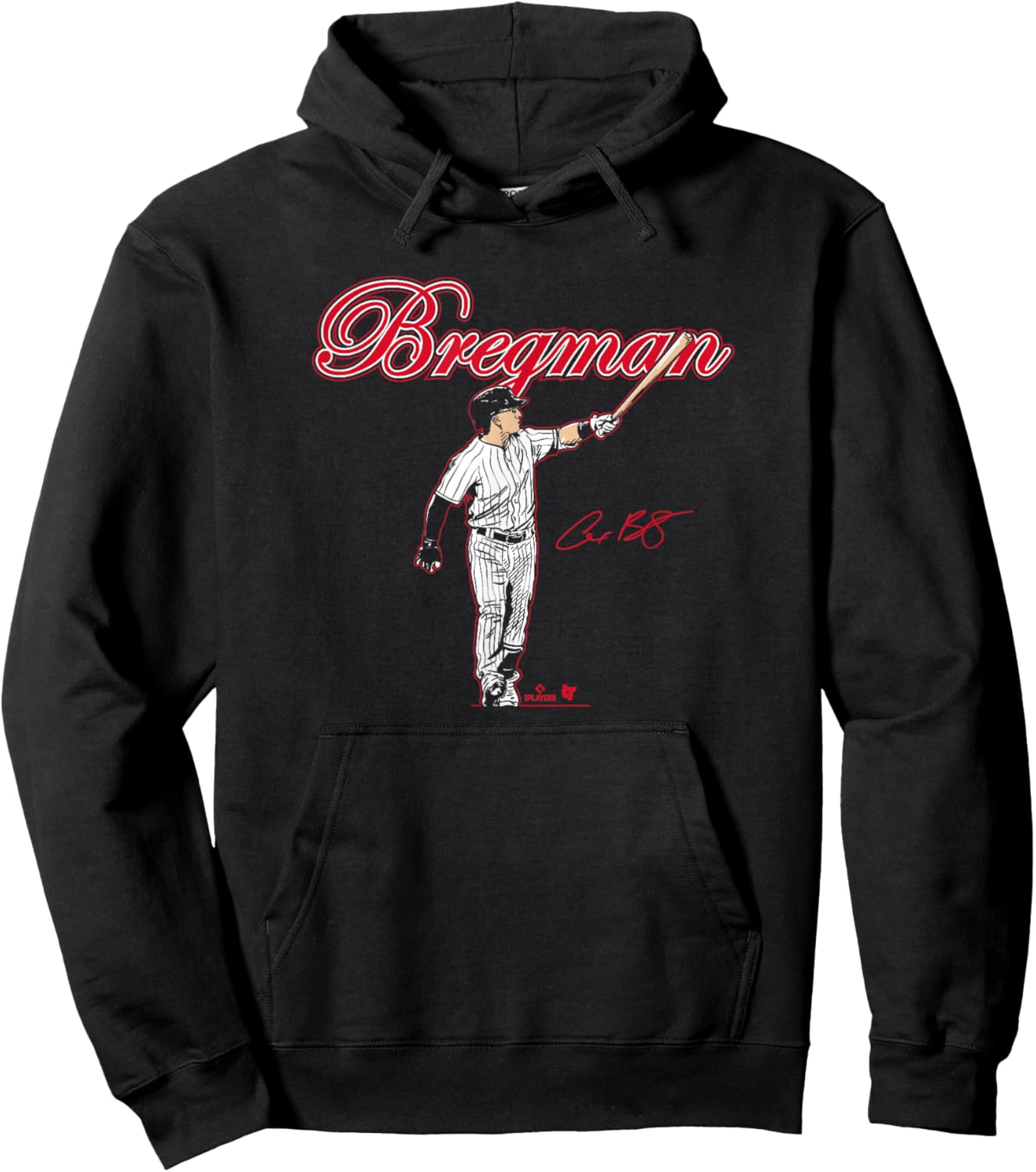 Alex Bregman - Slugger Swing - Chicago Baseball Hoodie - Hoodie | Black