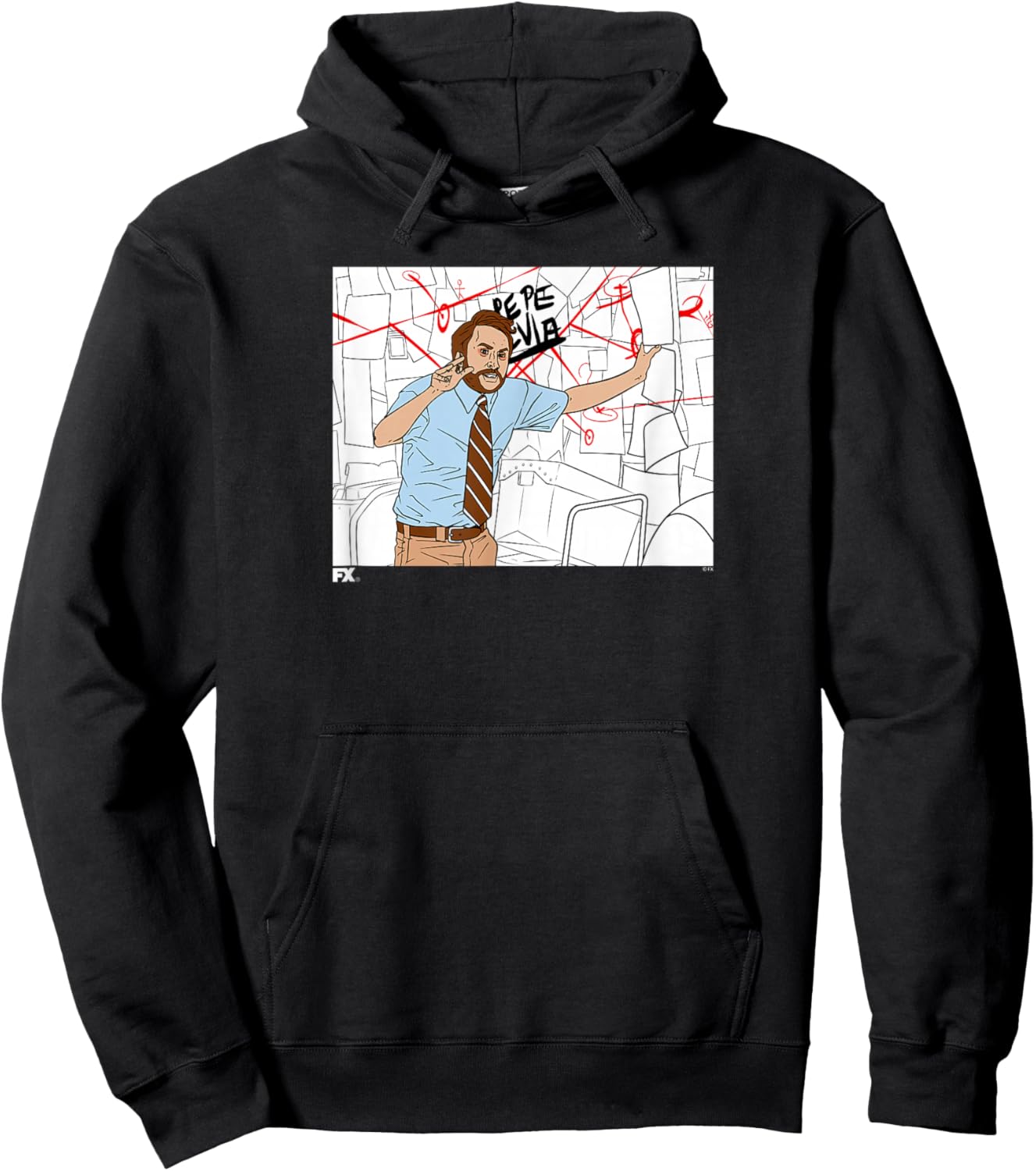 It's Always Sunny Charlie Board Pepe Silvia Conspiracy Meme Hoodie - Hoodie | Black
