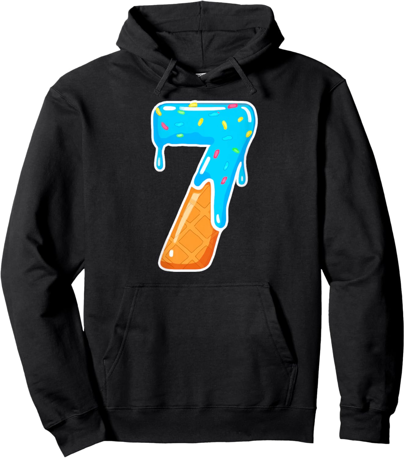 67 Ice Cream Drip Meme 6 7 Hallowee Costume Couple (On Back) Hoodie - Hoodie | Black