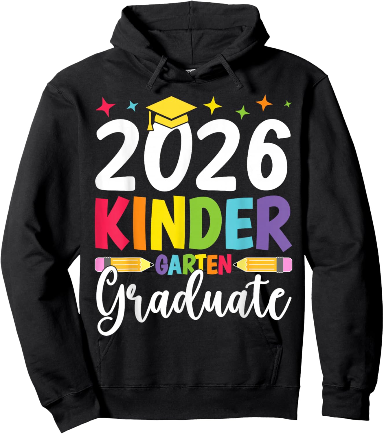 Kindergarten Graduate 2026 Preschool Graduation Kid Boy Girl Hoodie - Hoodie | Black