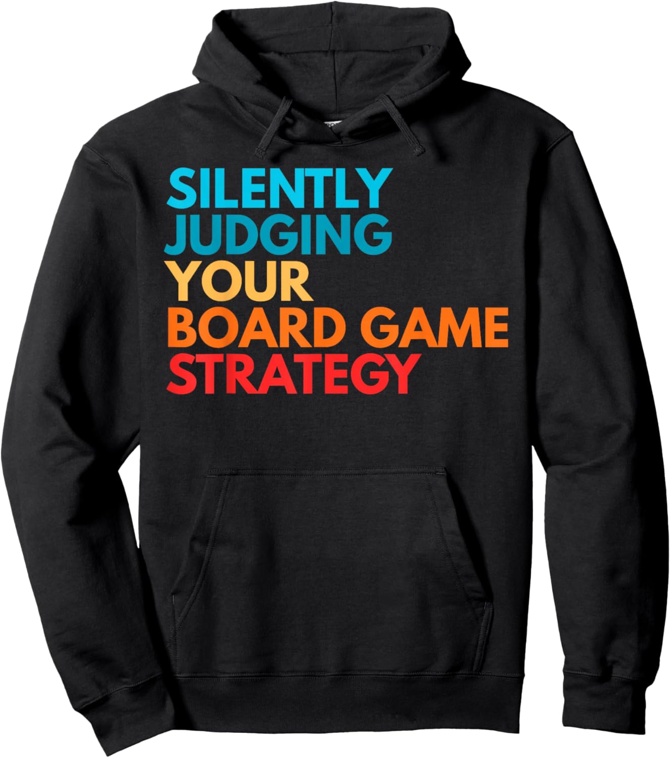 Silently Judging Your Board Game Strategy Funny Gamer Hoodie - Hoodie | Black
