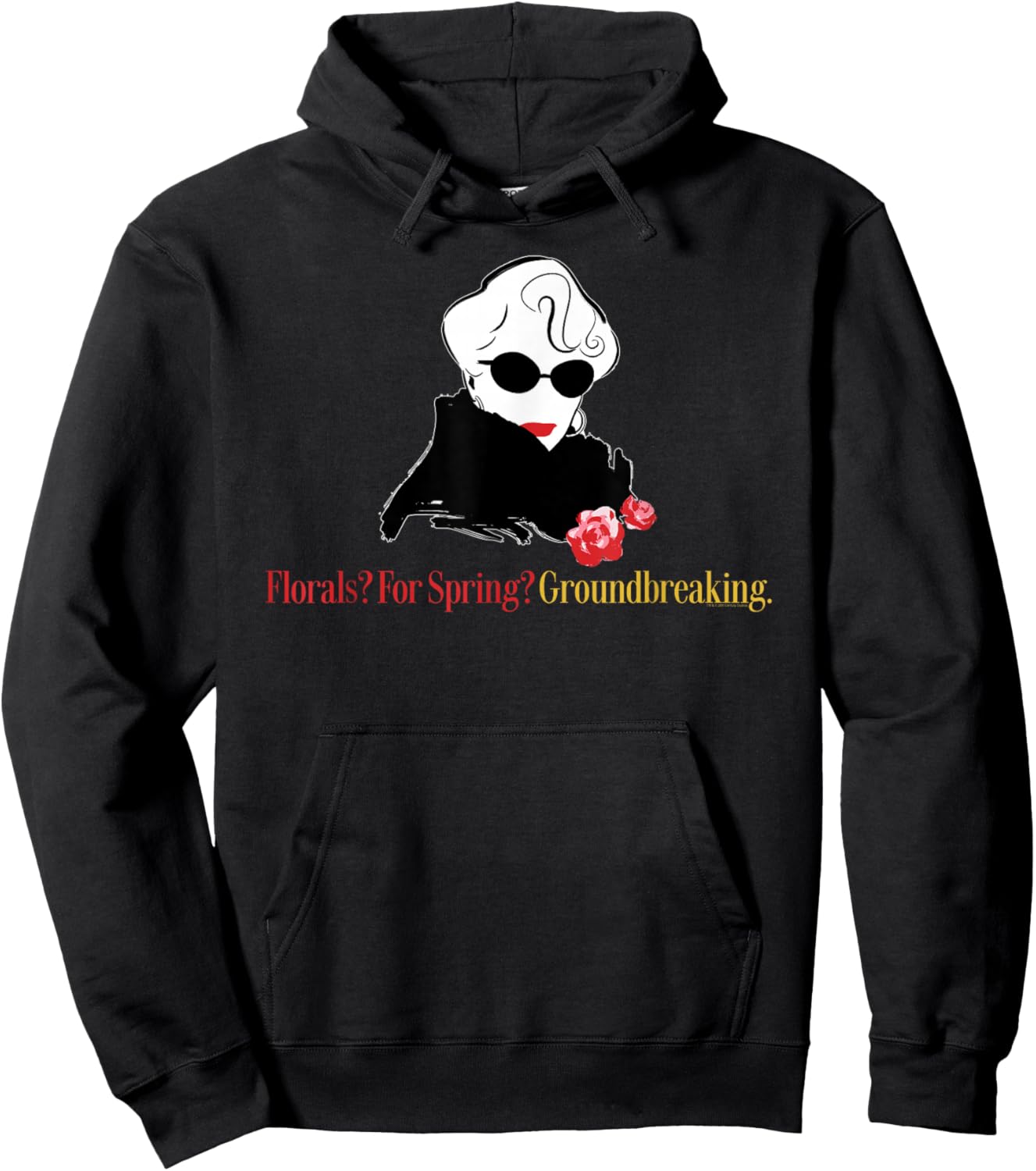 The Devil Wears Prada Miranda Florals? for Spring? Quote Hoodie - Hoodie | Black