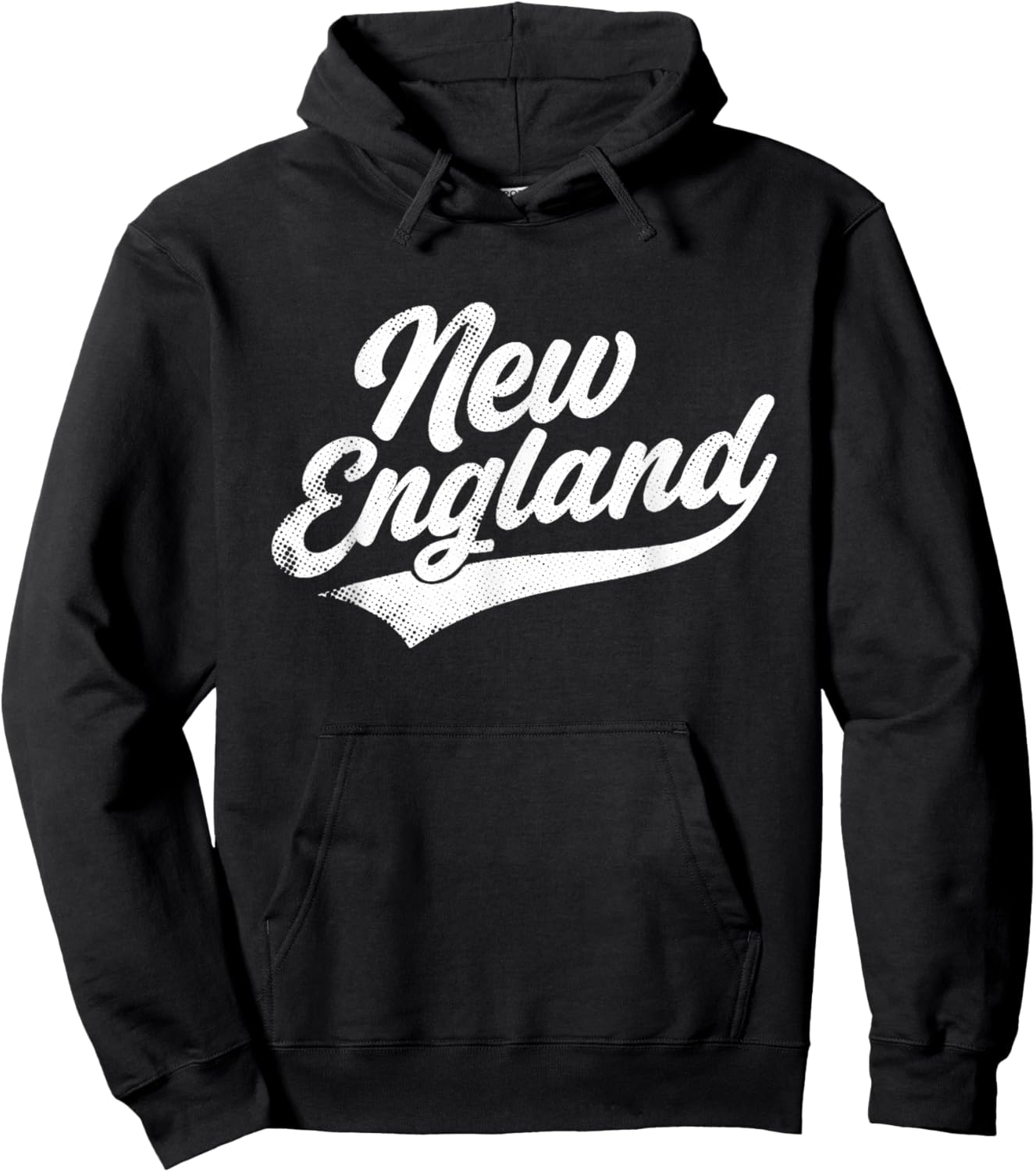 Retro Vintage New England Text Men Women Boy Girl Hoodie - Hoodie | Black