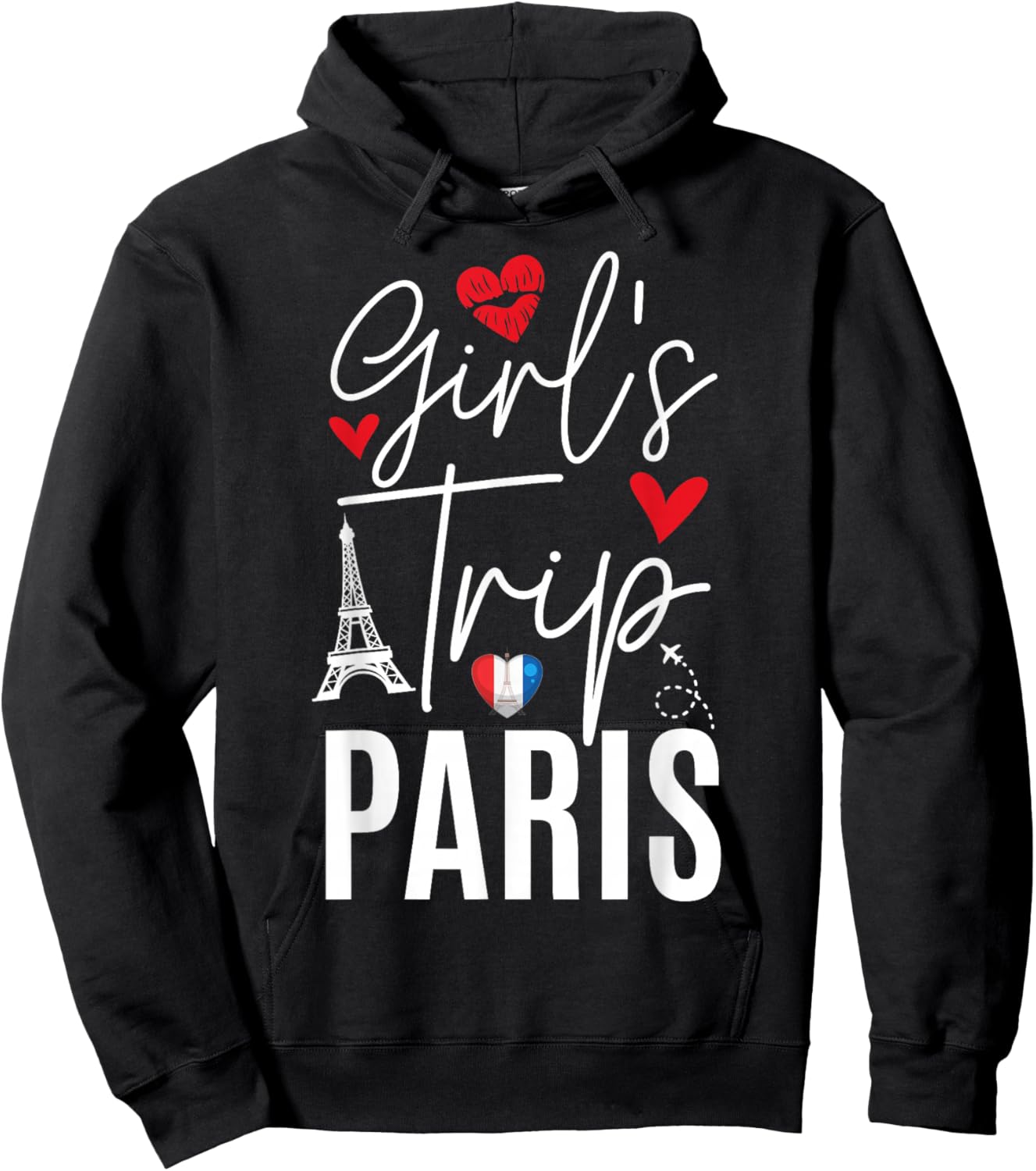 Paris Girls Trip 2026 France Summer Vacation Ladies Weekend Hoodie - Hoodie | Black