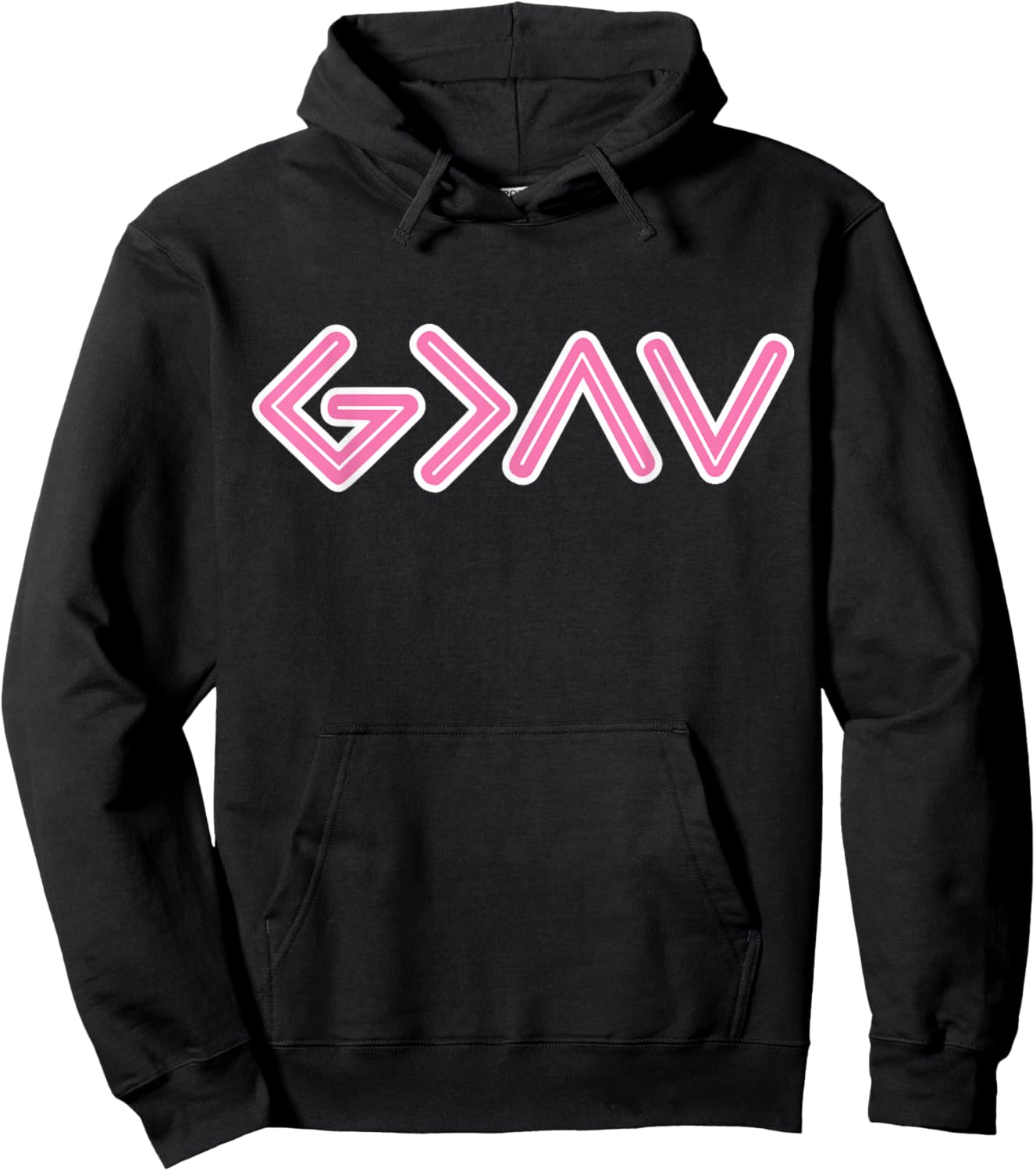 God is Faithful More Than Highs and Lows for Christian Women Hoodie - Hoodie | Black
