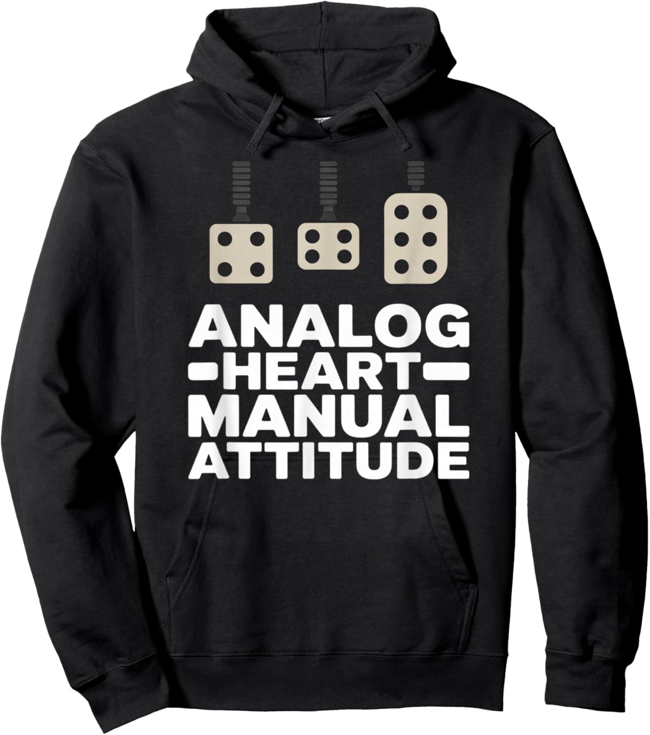 Analog Heart Manual Attitude Stick Shift Driver Hoodie - Hoodie | Black