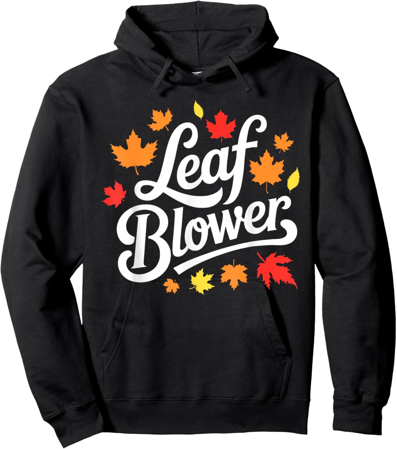 Very Spooktacular Fall Leaf Blower Sucking Leaf Blowers Hoodie - Hoodie | Black