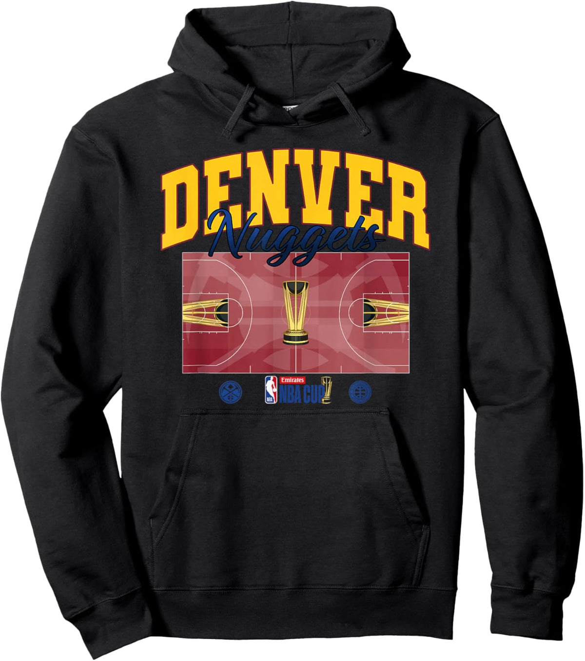NBA Cup Denver Nuggets Court Hoodie - Hoodie | Black