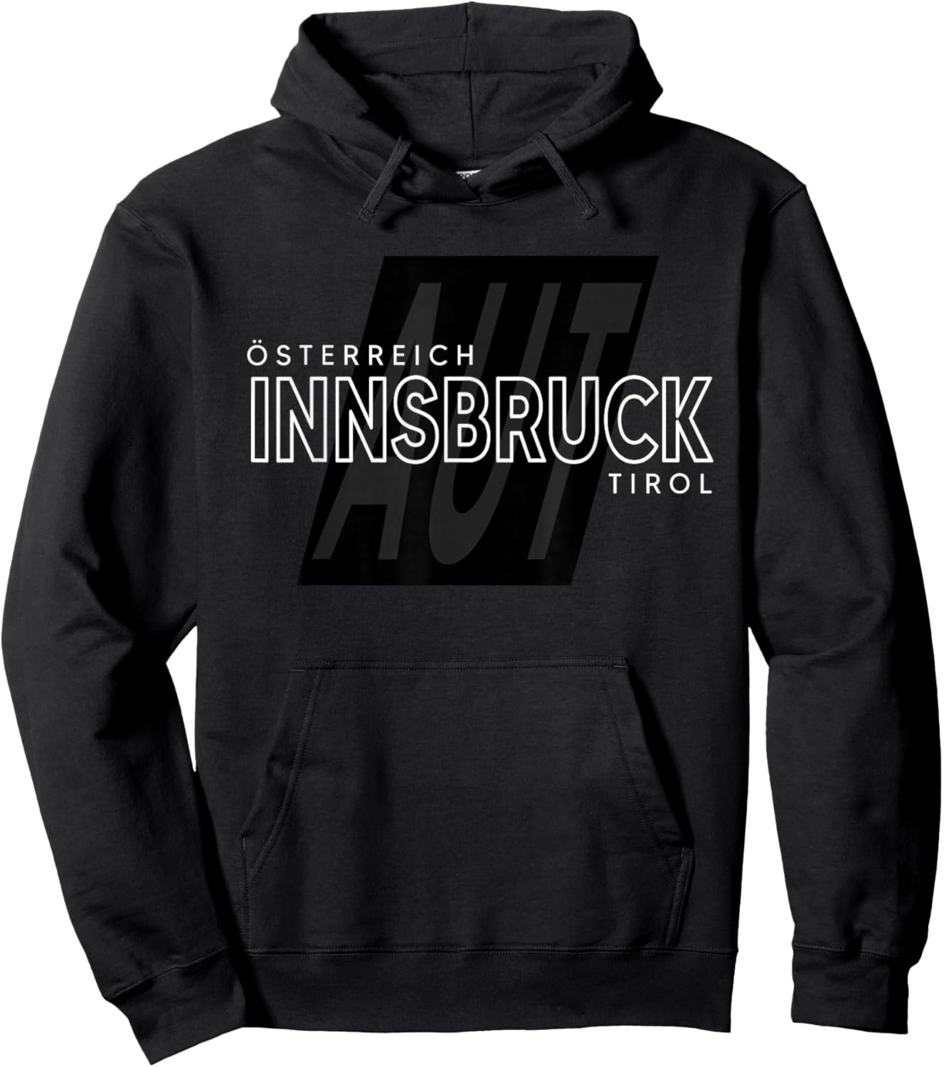 Innsbruck Innsbruck - Innsbruck Österreich Performance Hoodie - Hoodie | Black