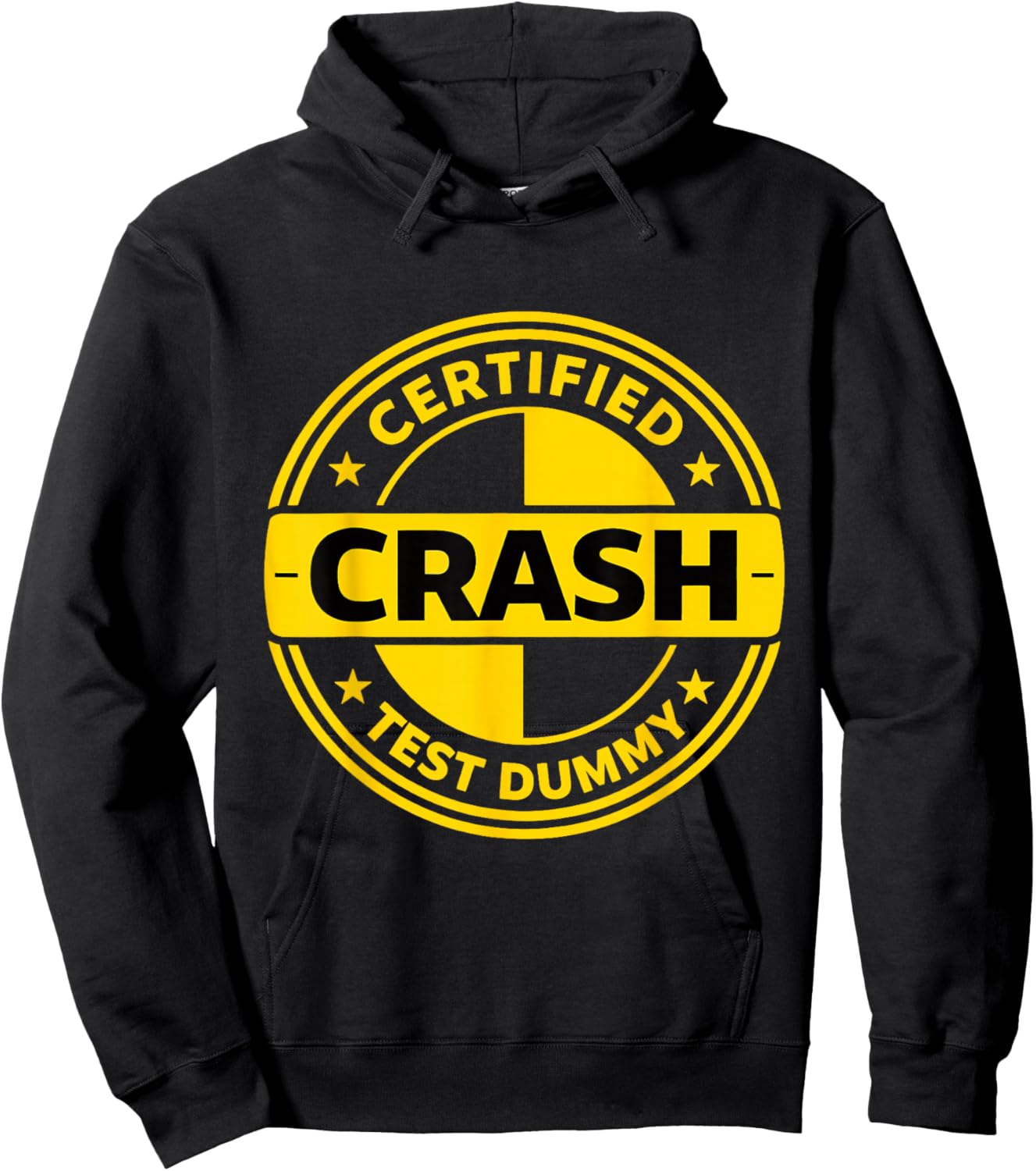 Certified Crash Test car acciden Survivor Meme Recovery Hoodie - Hoodie | Black