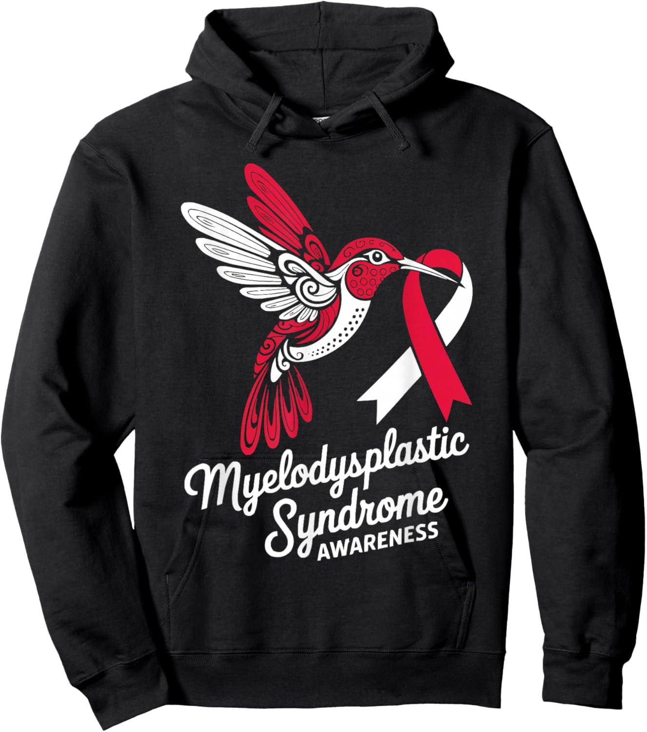 Myelodysplastic Syndrome Blood Cancer MDS Awareness Hoodie - Hoodie | Black