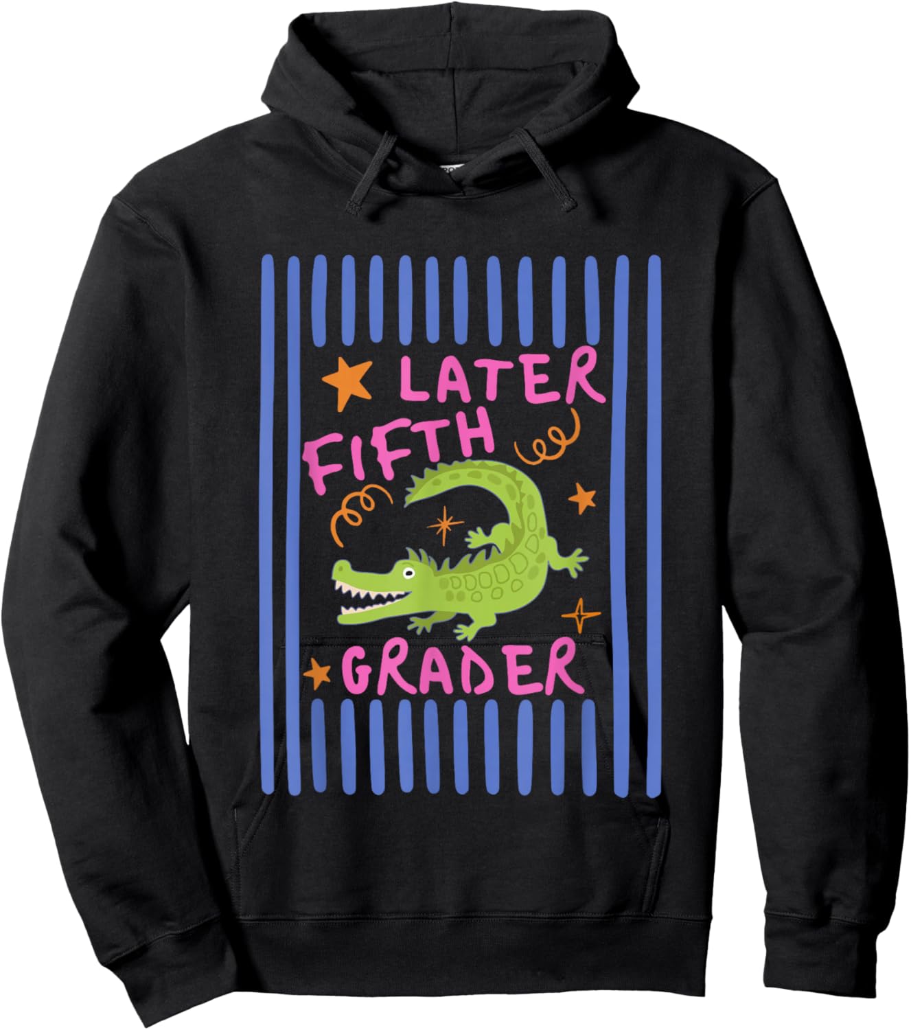 See You Later Alligator Fifth Grader Last Day of School Kid Hoodie - Hoodie | Black