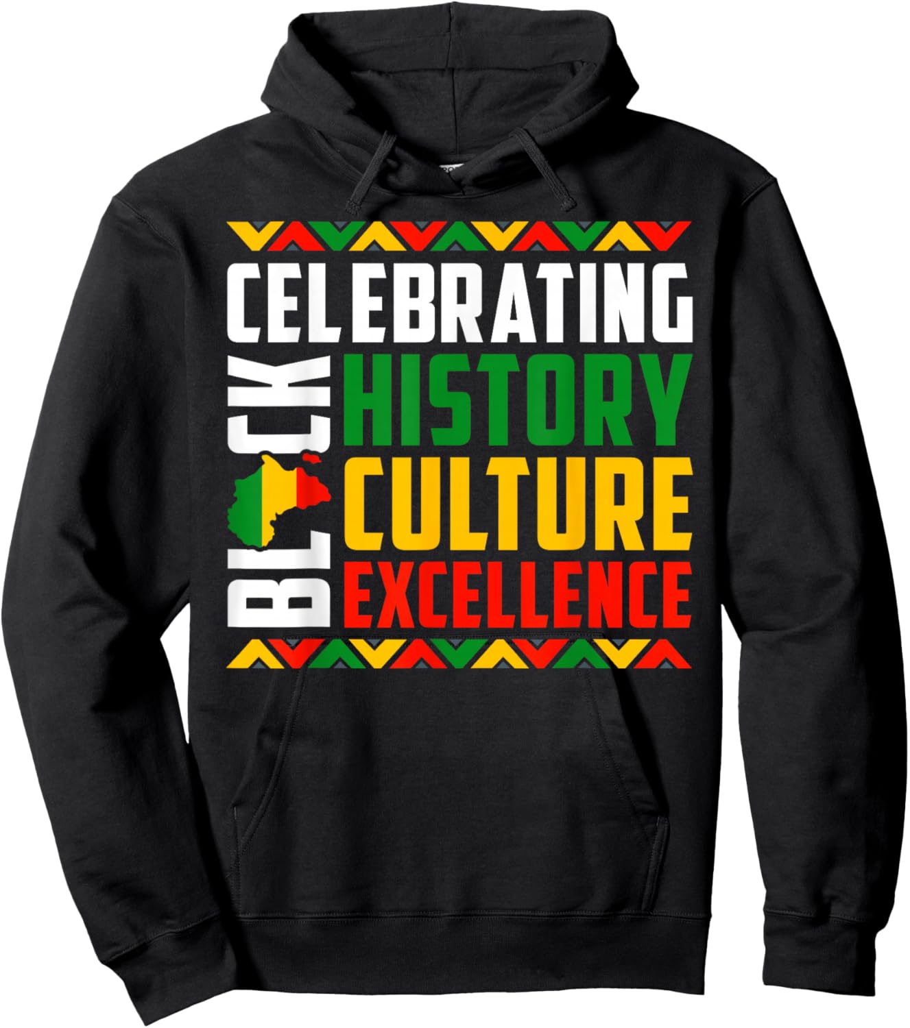 Celebrating Black History Month Afro African Men Women Kids Hoodie - Hoodie | Black