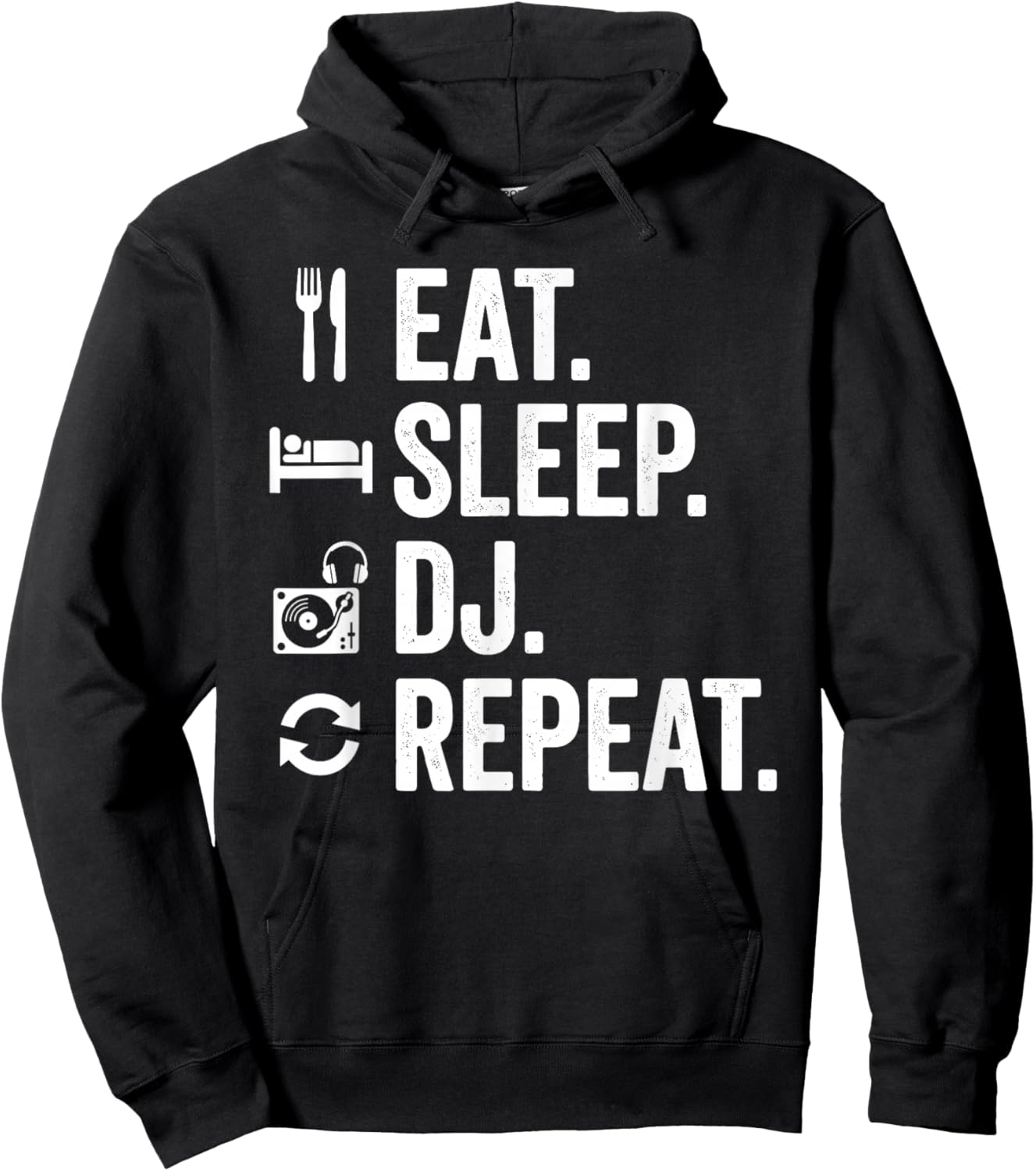Eat Sleep DJ Repeat Hoodie - Hoodie | Black