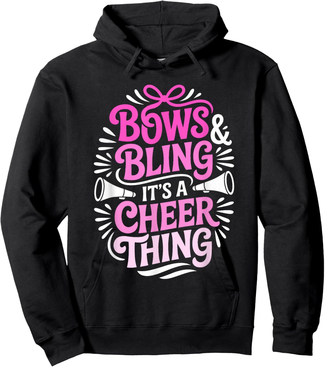 Bows & Bling It's A Cheer Thing Cheerleading Hoodie - Hoodie | Black