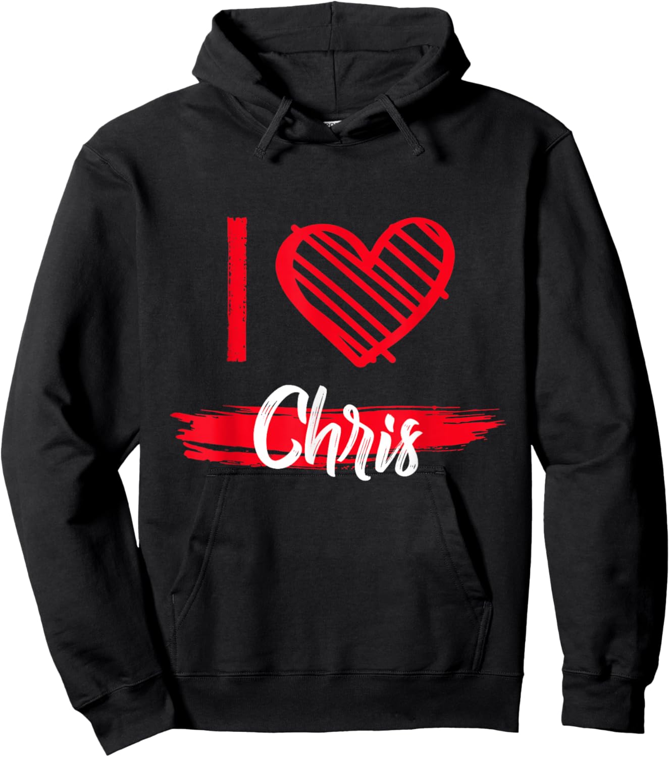 I Love Chris I Heart Chris Hoodie - Hoodie | Black