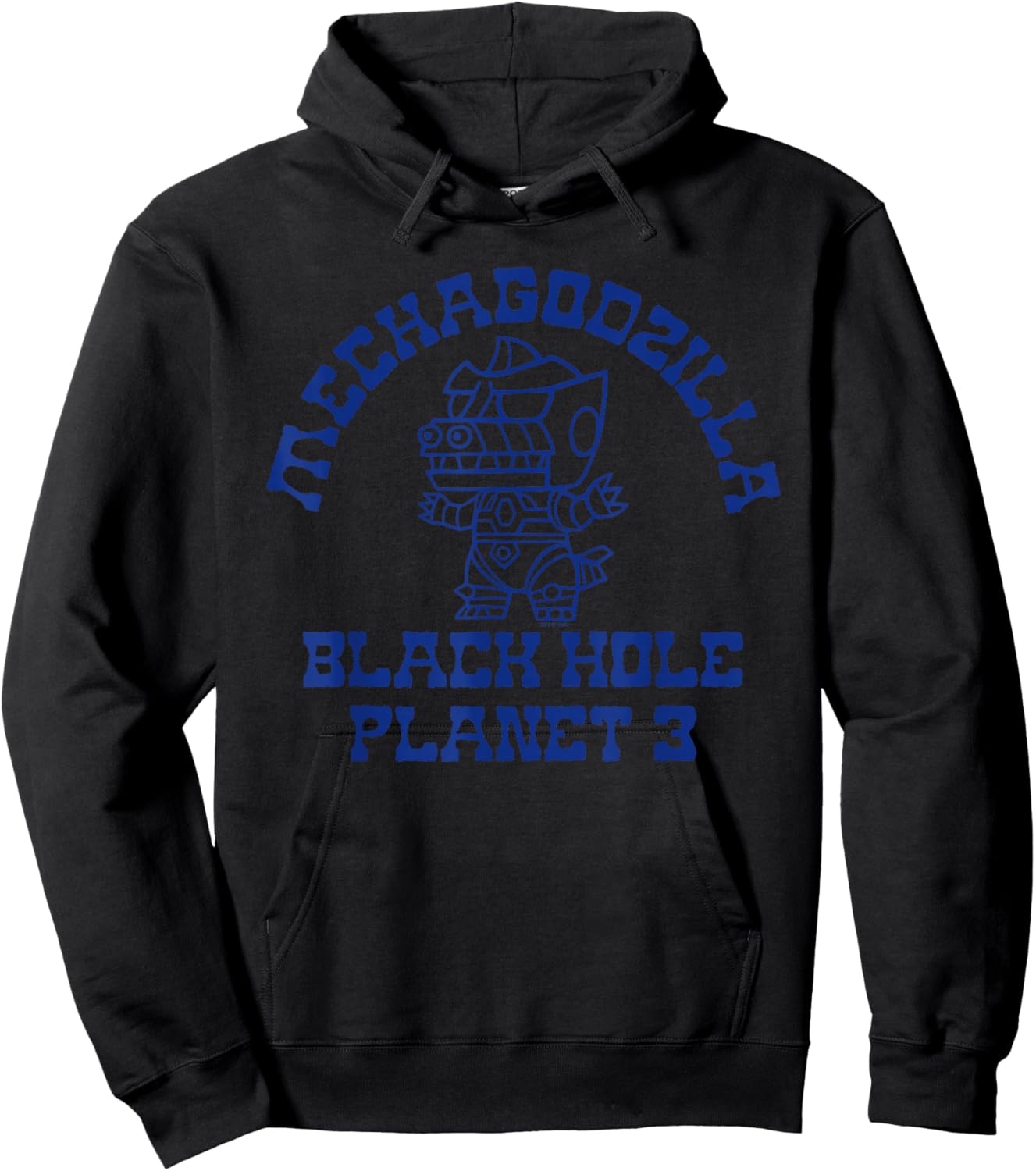 Godzilla Mechagodzilla Chibi Varsity Mascot Style Monster Hoodie - Hoodie | Black