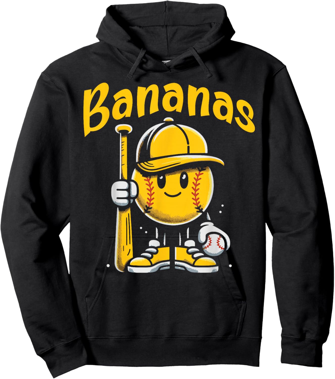 Banana Cute Men Women Kids Youth Boys Women Hoodie - Hoodie | Black