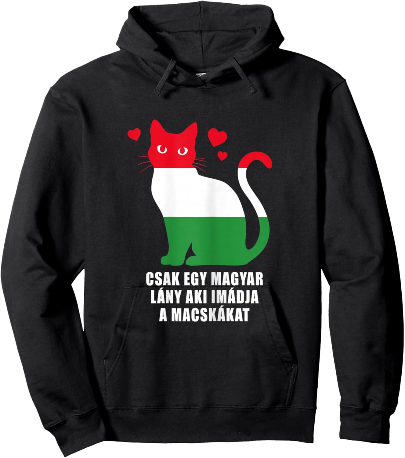 – Magyar Flag Hoodie - Hoodie | Black