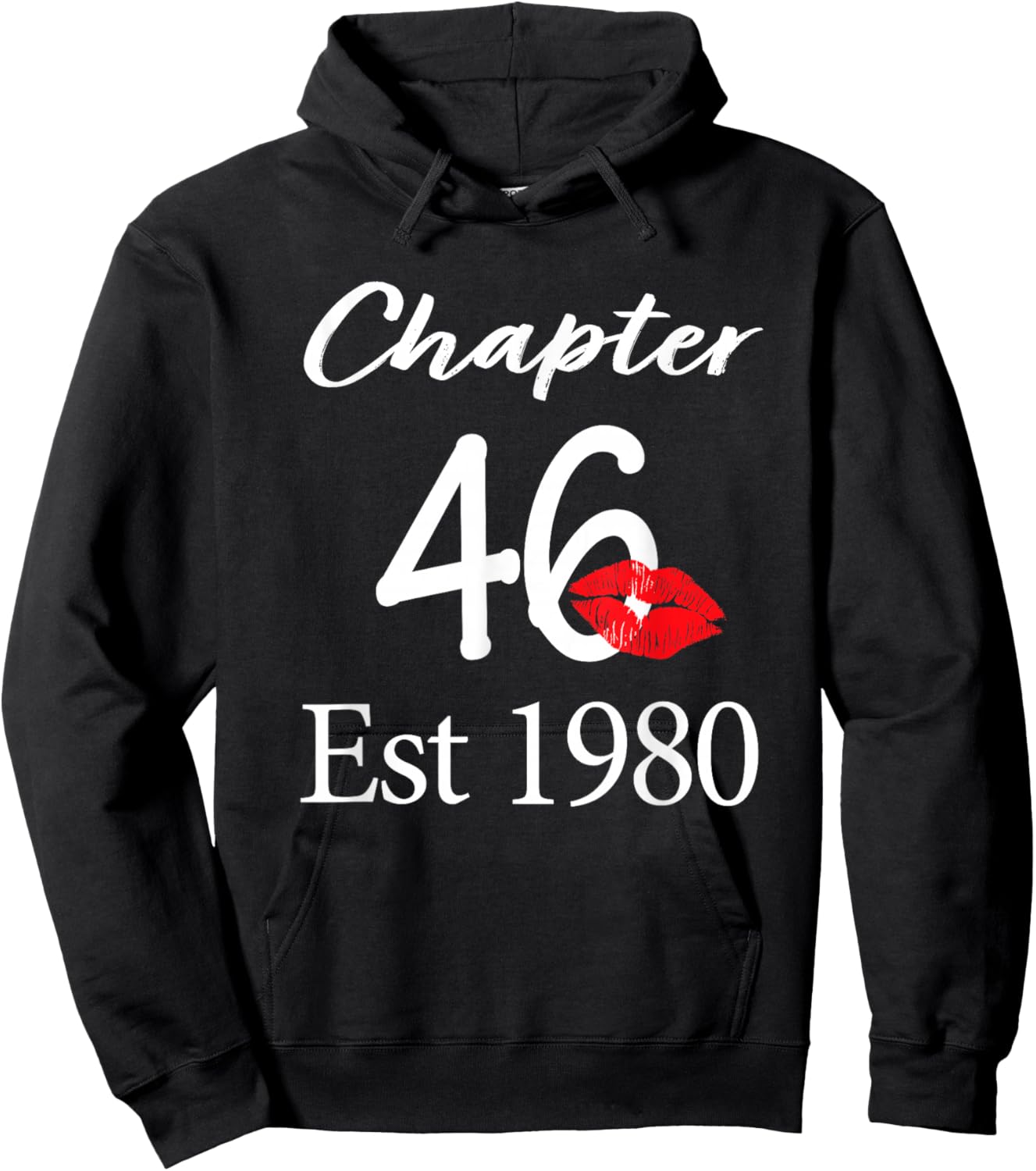 Chapter 46 Est 1980 46th Birthday 46 Years Old Hoodie - Hoodie | Black