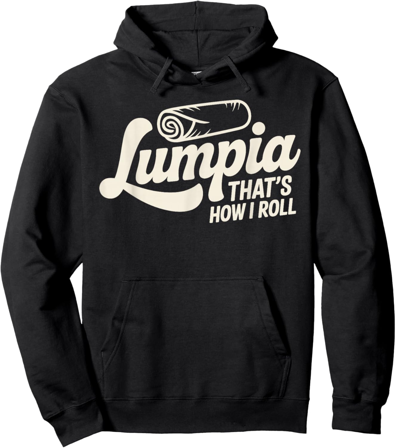 Funny Lumpia Design Women Filipino Food Lumpia Lover Hoodie - Hoodie | Black