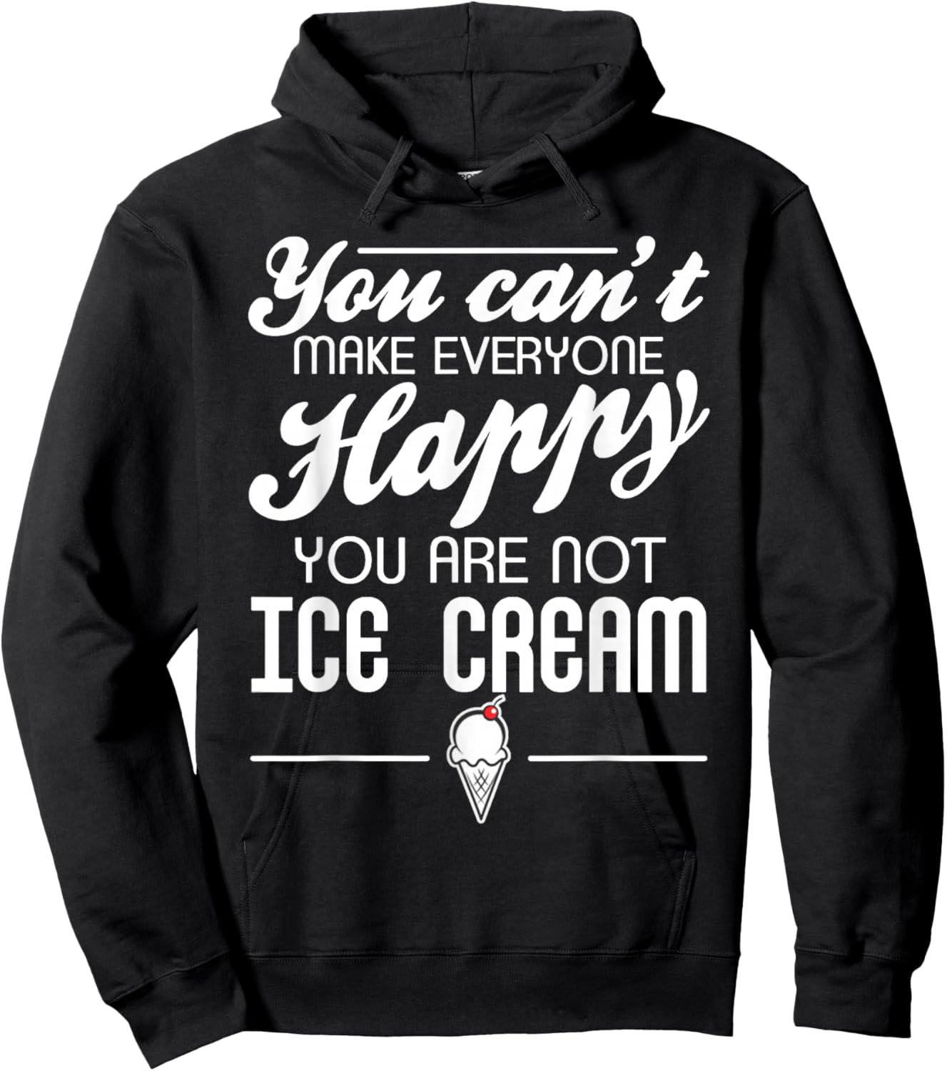 T-Shirt Hoodie - Hoodie | Black