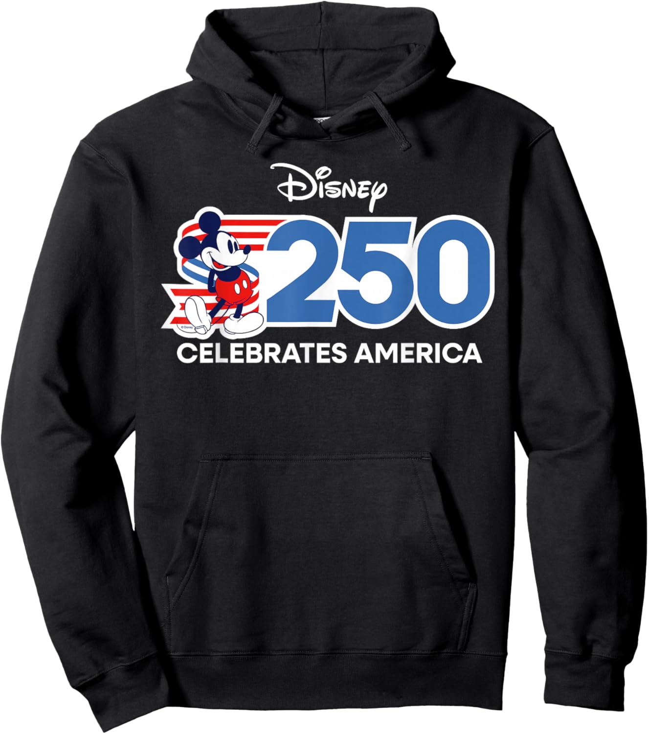 Disney Celebrates America 250 Mickey Mouse 4th of July USA Hoodie - Hoodie | Black