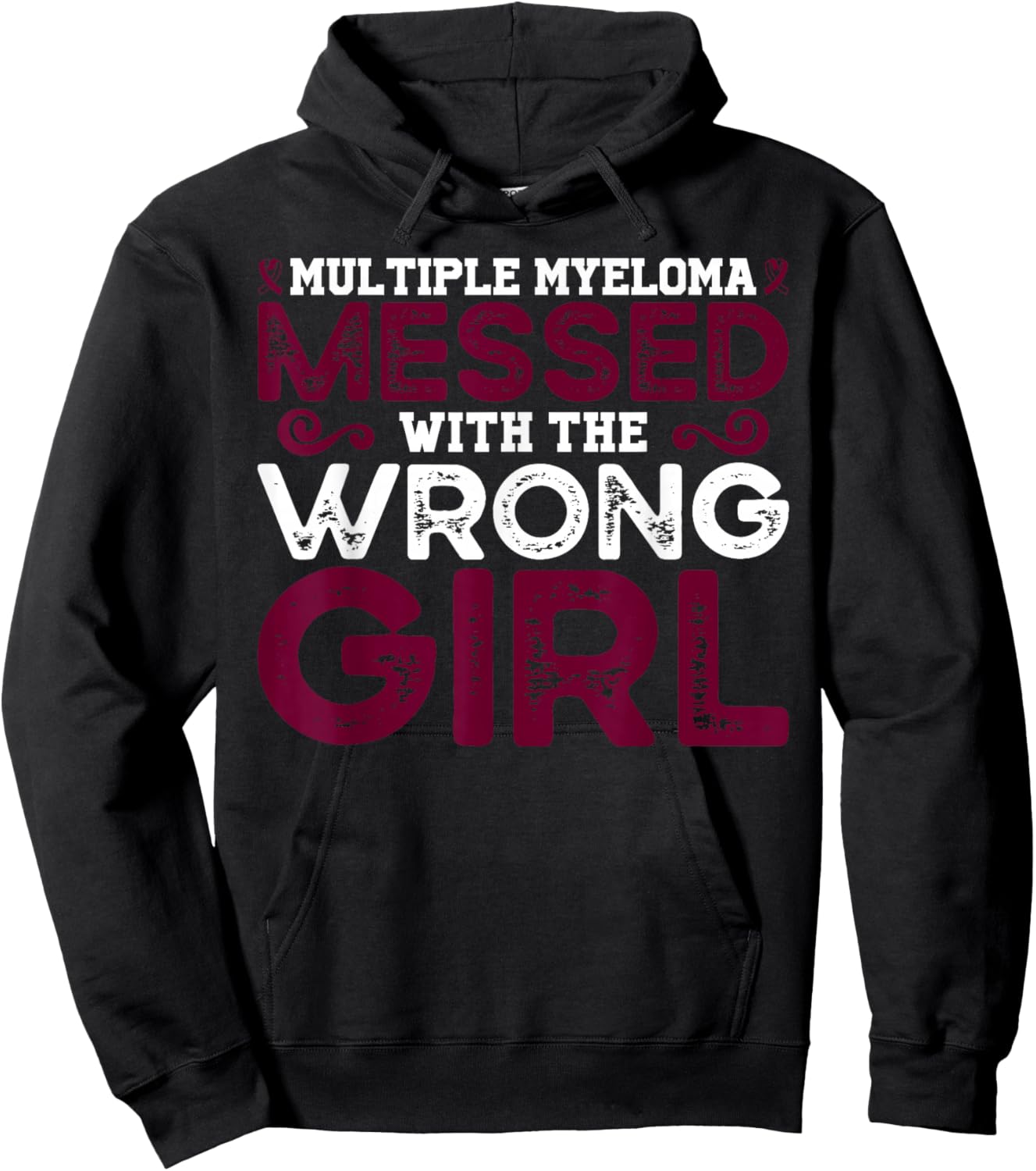 Multiple Myeloma Warrior Girl Hoodie - Hoodie | Black