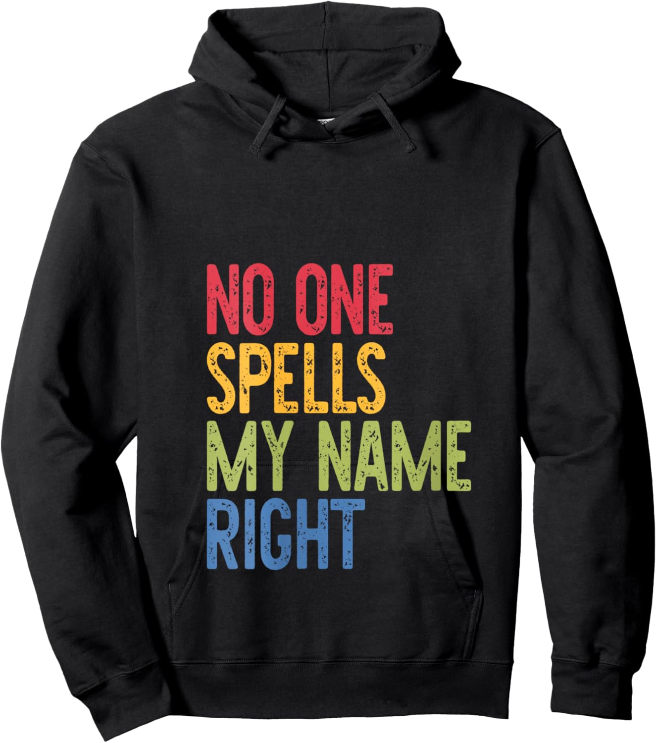 No One Spells, My Name Right, Complain, Funny V-Neck Hoodie - Hoodie | Black