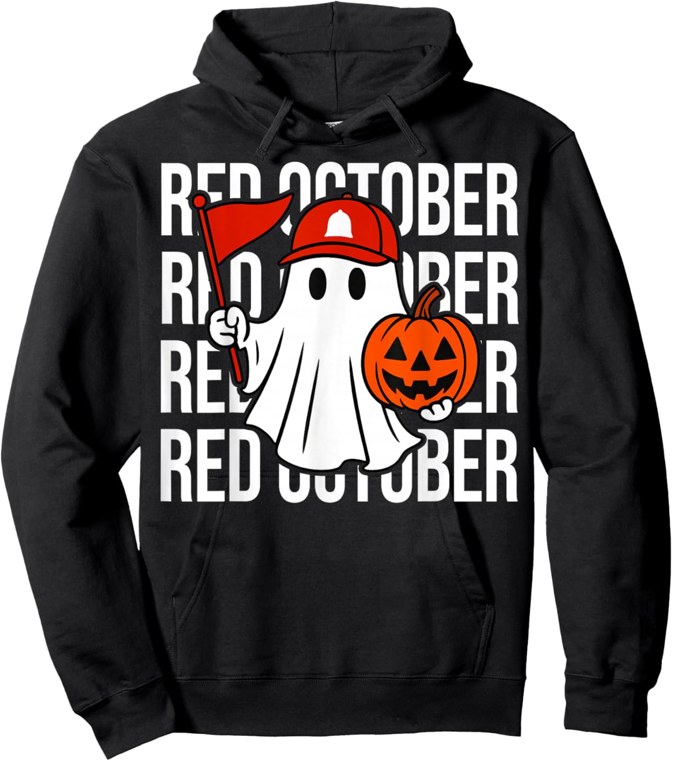 Retro Red October Name Personalized Gift Women Kid Hoodie - Hoodie | Black