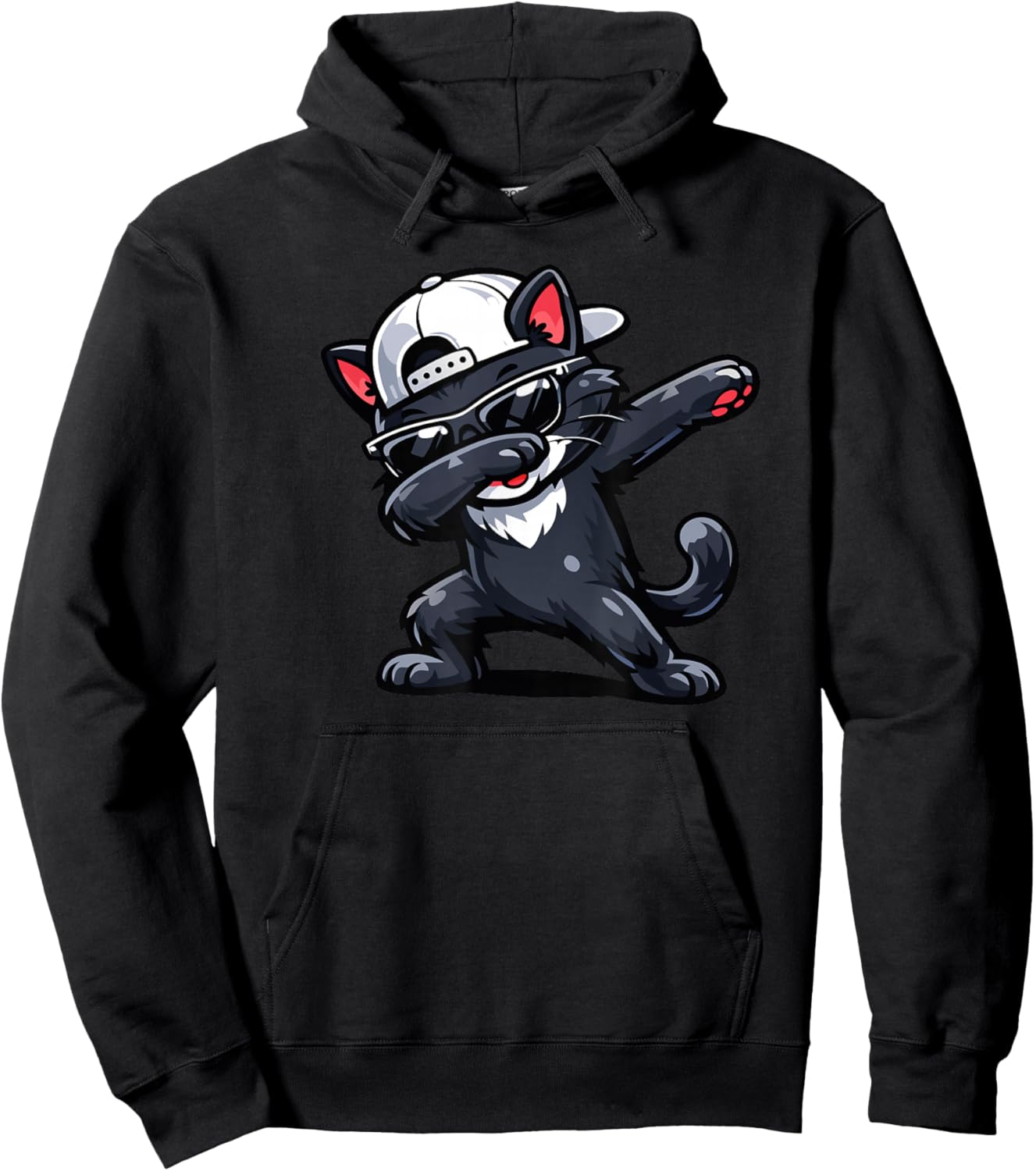 Dabbing Cat Hoodie - Hoodie | Black