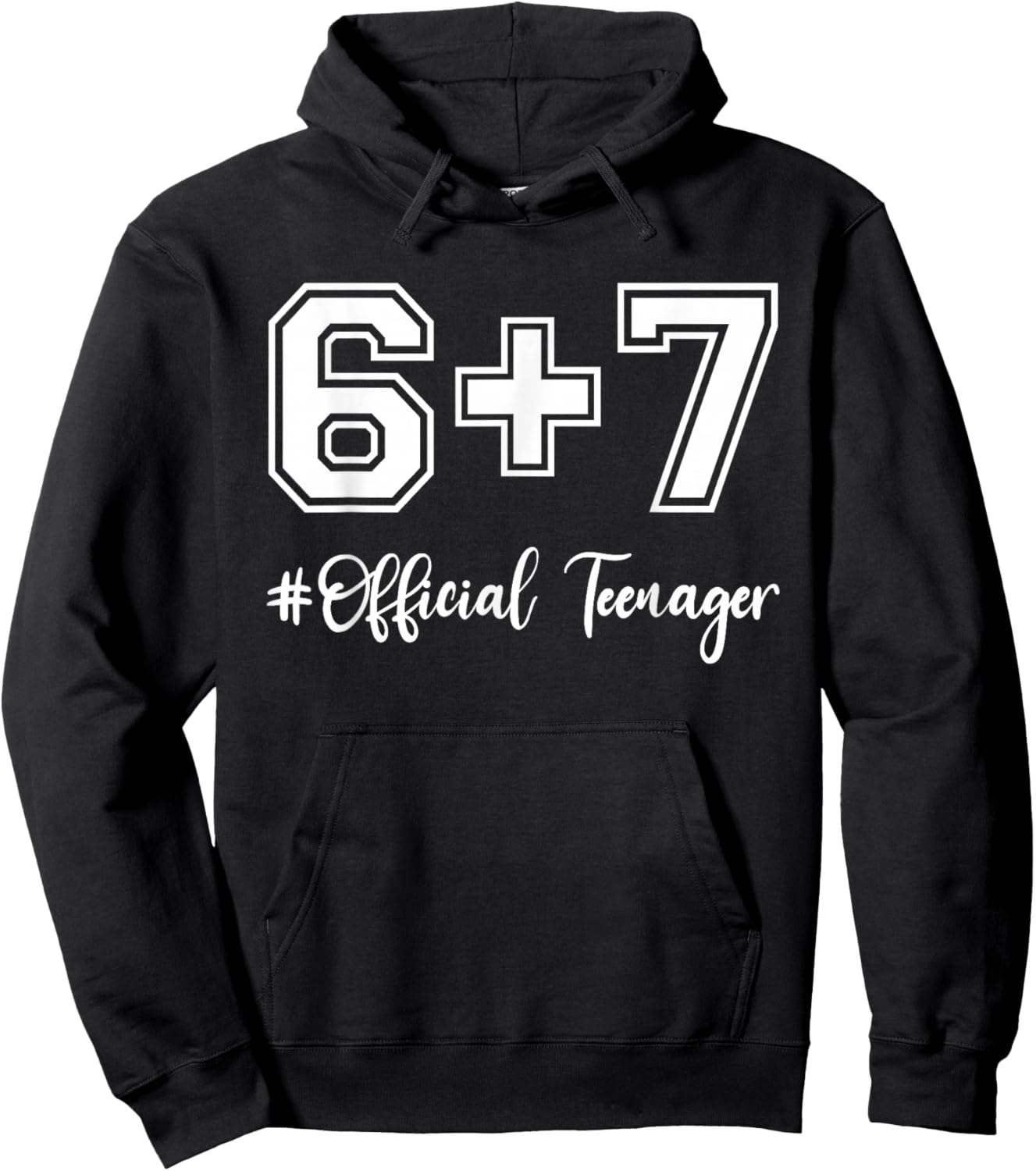 Funny 13th Birthday Official Teenager 6+7 Year Old Boys Kids Hoodie - Hoodie | Black