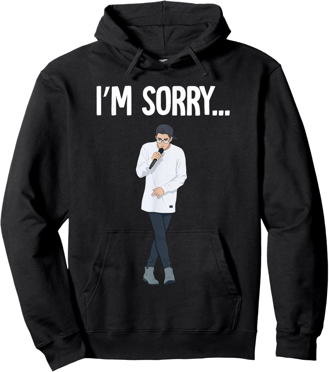 Sorry Guy Meme Trending Hoodie - Hoodie | Black
