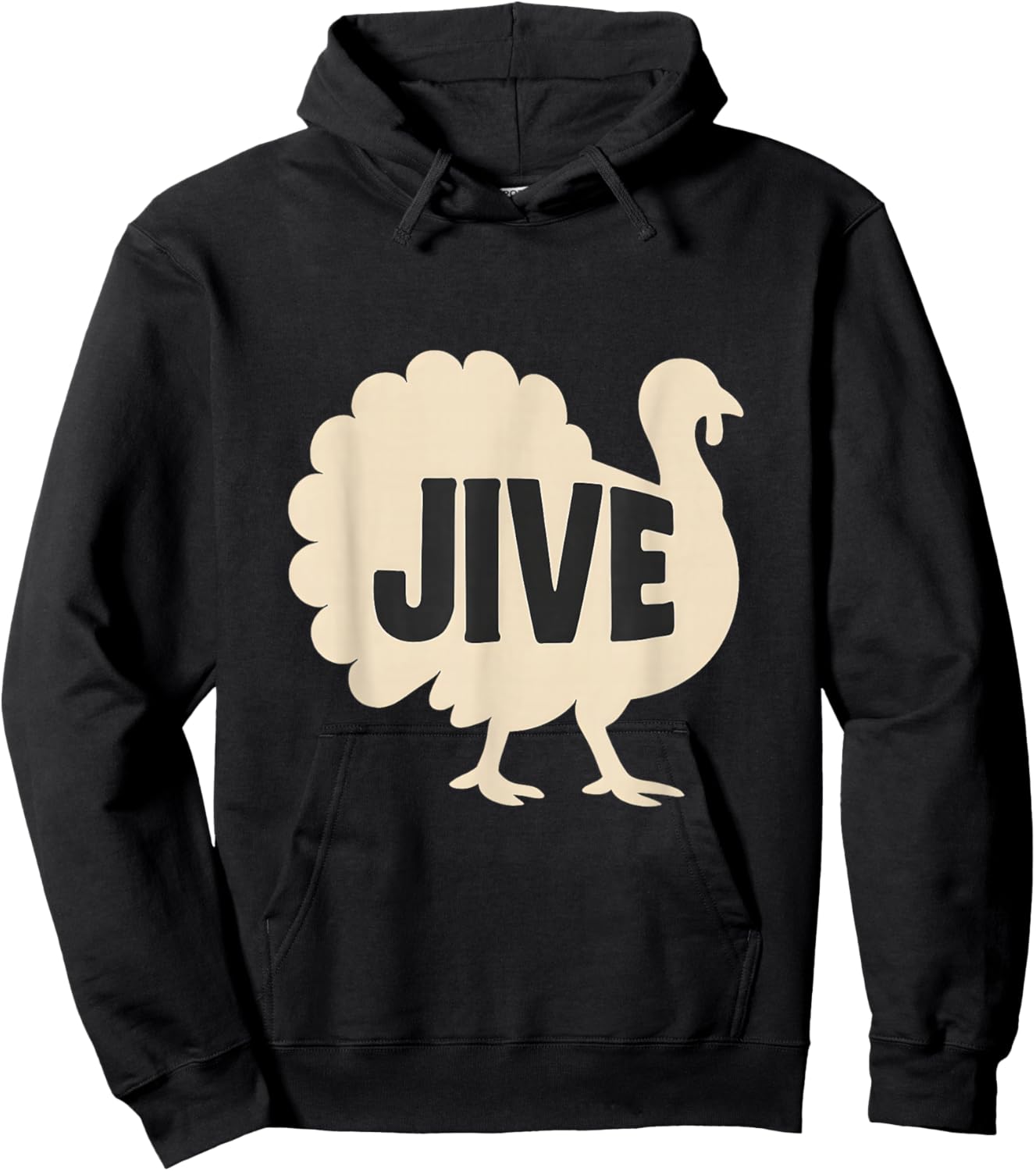 Jive Turkey Funny Thanksgiving Hoodie - Hoodie | Black