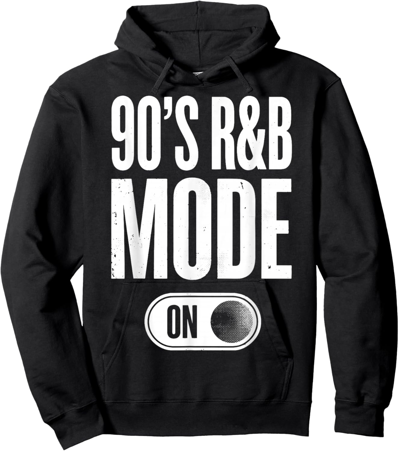 90's R&B Mode On Hoodie - Hoodie | Black