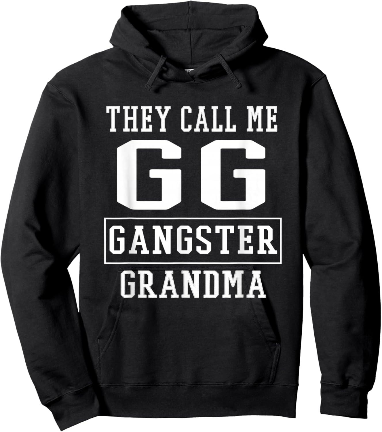 Gangster Grandma GG Hoodie - Hoodie | Black