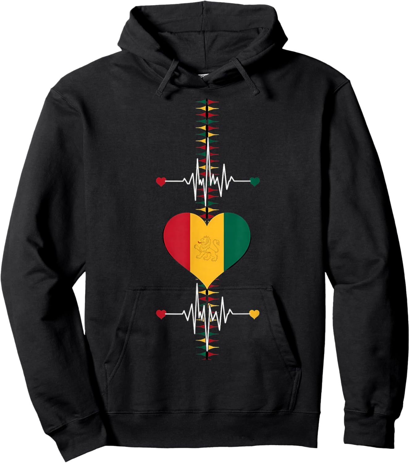 Rasta Reggae Music Rastafarian Roots Jamaican Rastafari Hoodie - Hoodie | Black