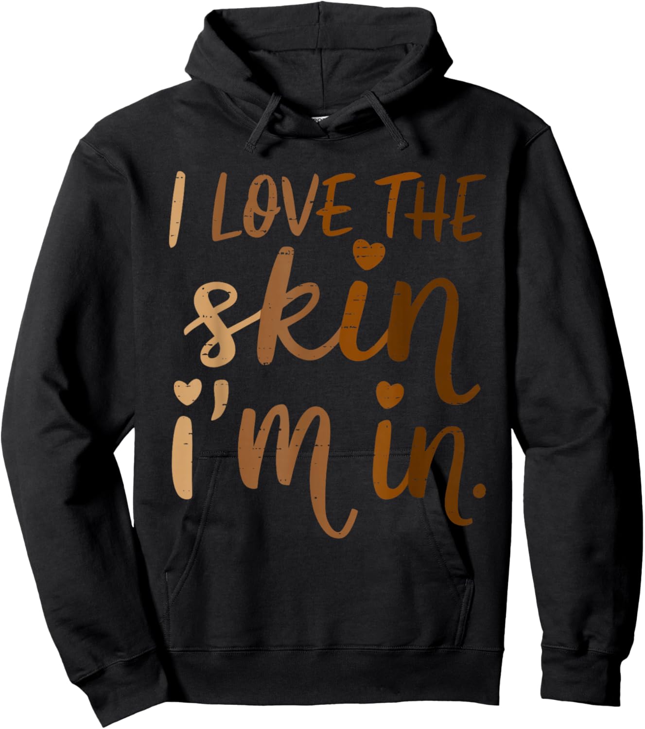 Love Skin Black History BLM Melanin African Women Girl Kids Hoodie - Hoodie | Black