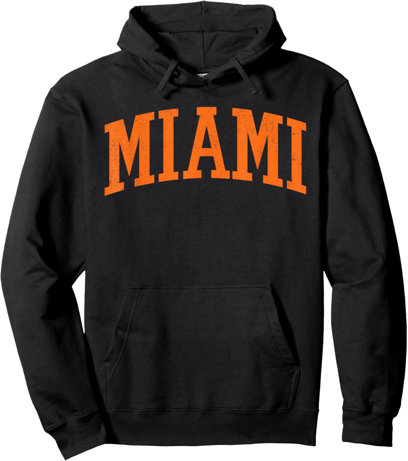 Miami - Throwback Design Print - Classic Vintage Men Women Hoodie - Hoodie | Black