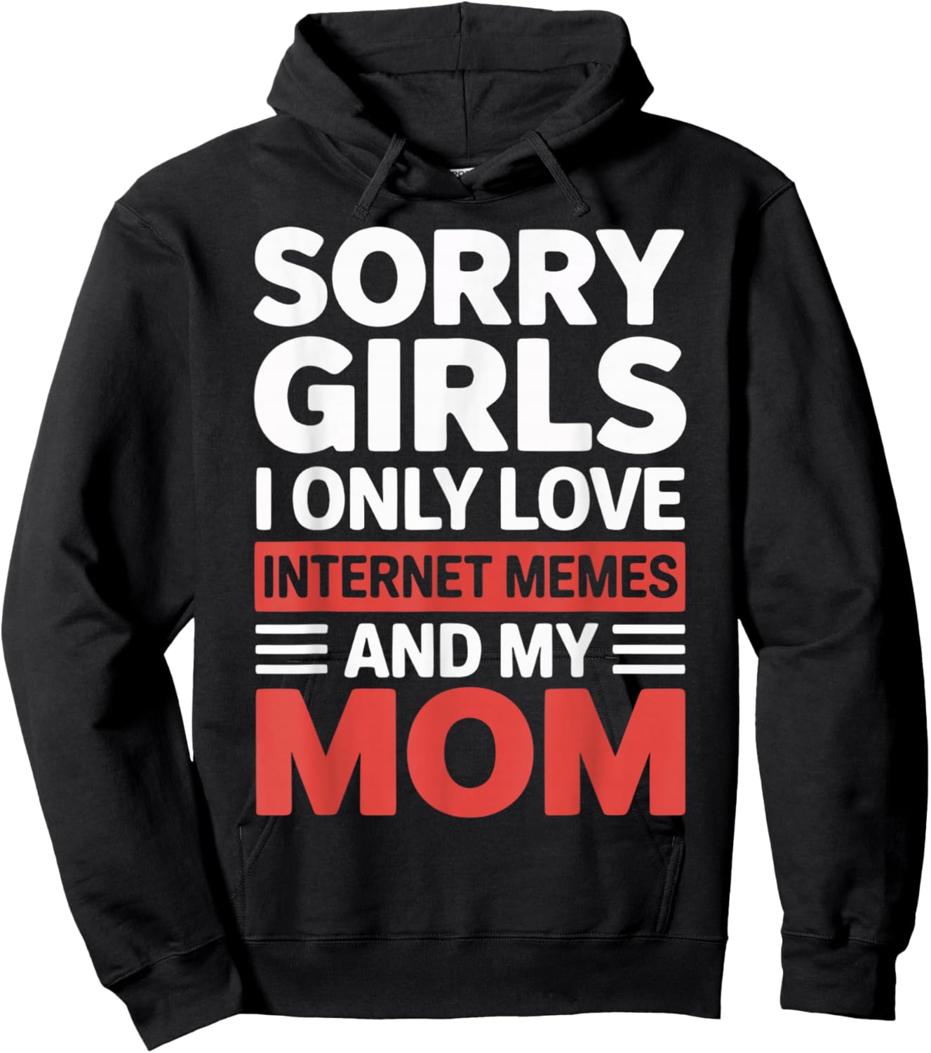Boys Valentine's Day Kids Internet Memes Brainrot Youth Hoodie - Hoodie | Black