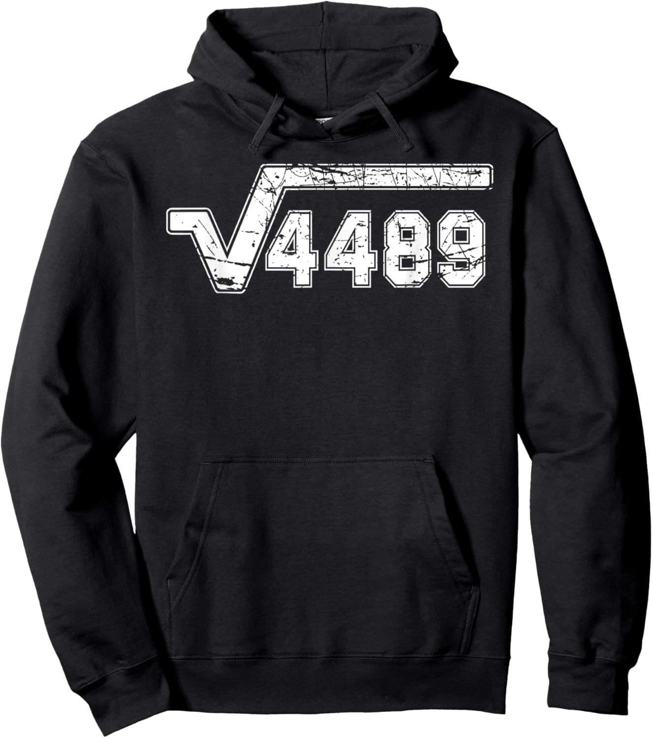 6 7 Vintage Funny Meme Square Root 4489 Slang Math Teacher Hoodie - Hoodie | Black