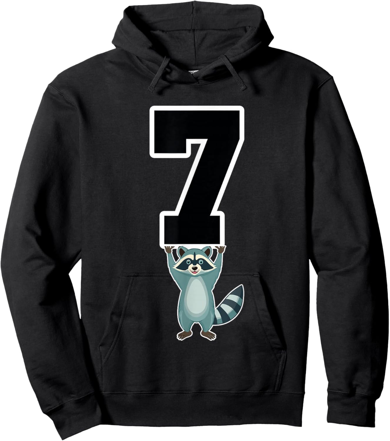 6 7 Funny Matching Teachers Halloween Costume Raccoon Hoodie - Hoodie | Black