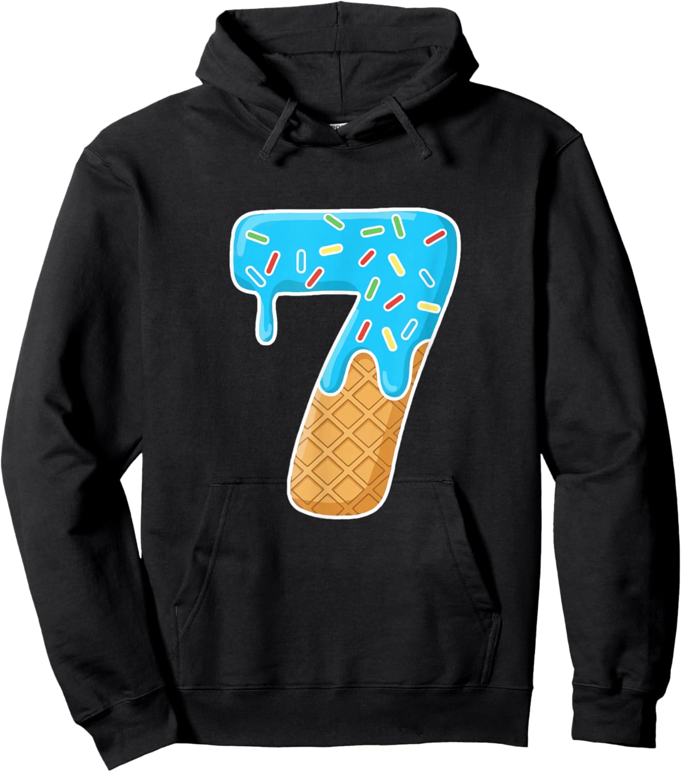 67 Ice Cream Drip Meme Funny 6 7 Halloween Costume Couple Hoodie - Hoodie | Black