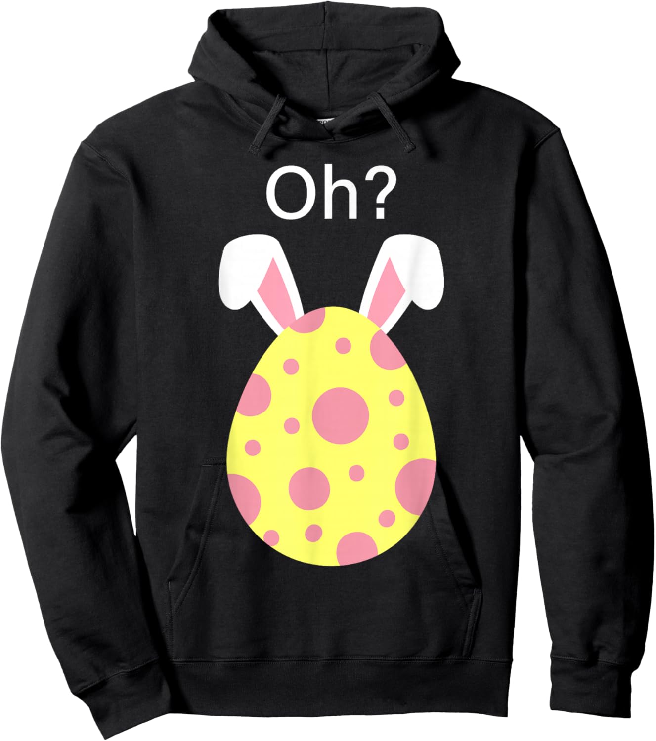 Funny Oh Egg Meme Easter Pregnancy Announcement Graphic Hoodie - Hoodie | Black
