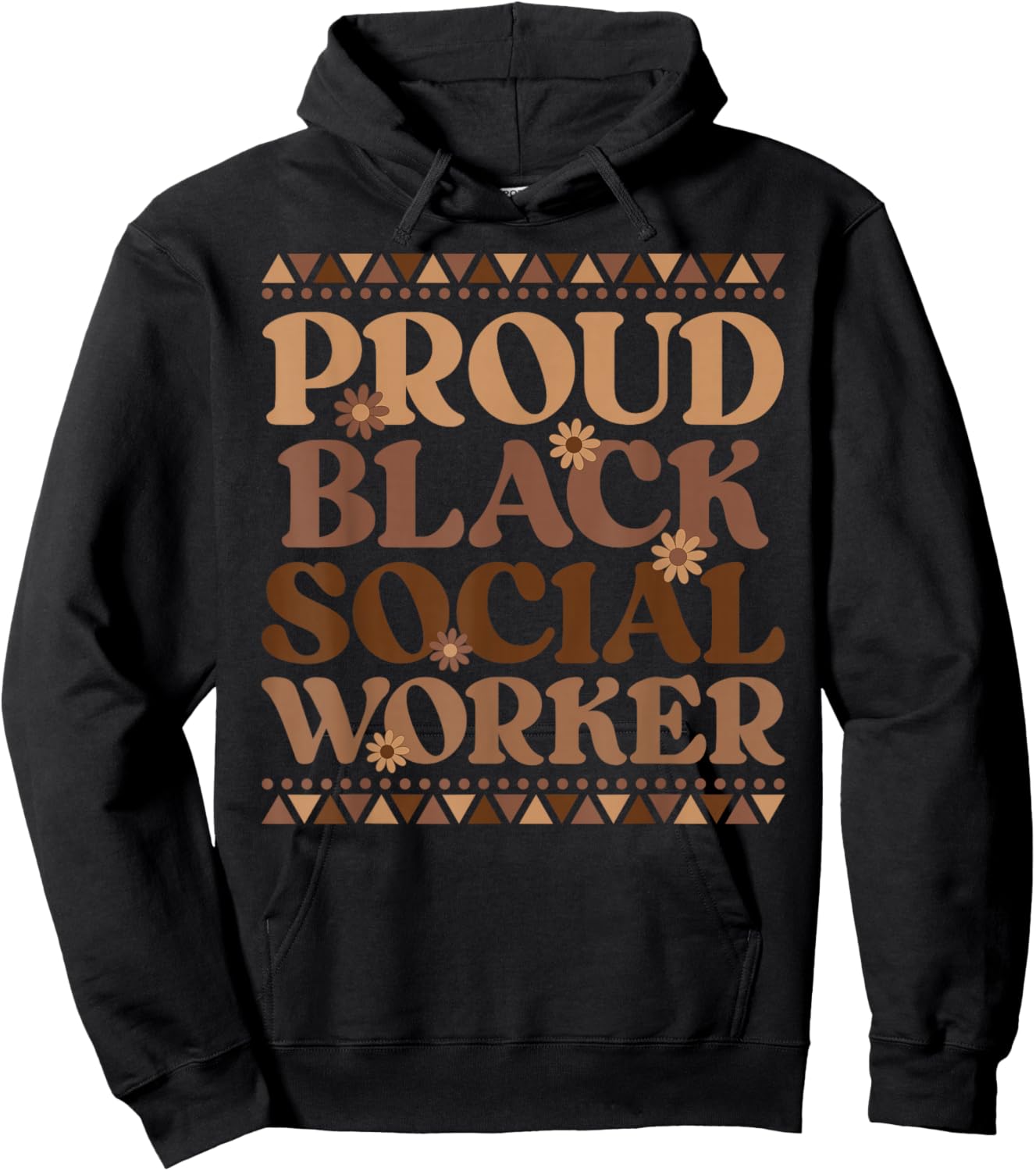 Proud Black Social Worker Melanin Social Workers Hoodie - Hoodie | Black
