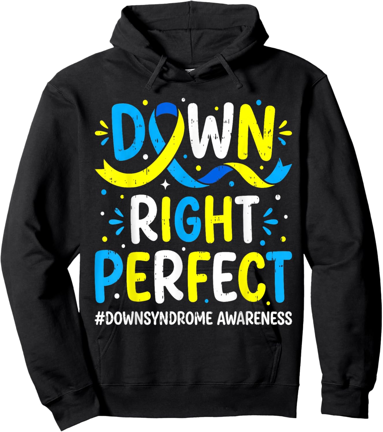 Down Syndrome Awareness Support World Down Syndrome Day Hoodie - Hoodie | Black
