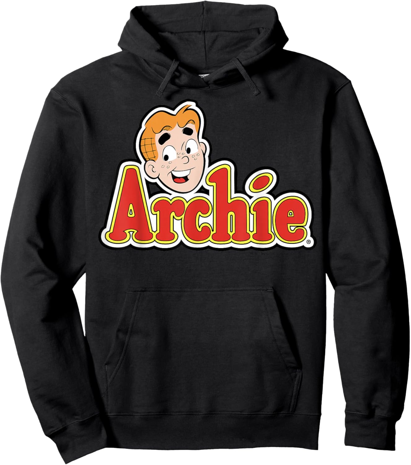 Archie Comics Logo Character Face Hoodie - Hoodie | Black