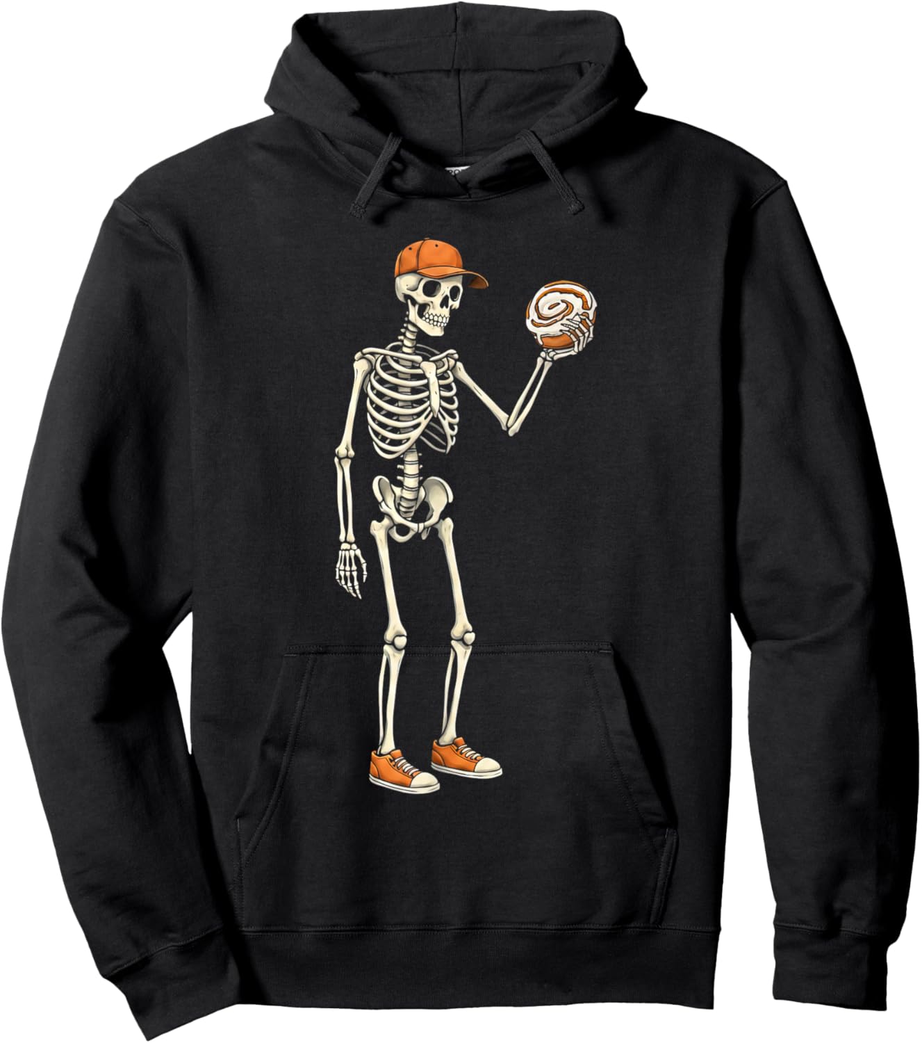 Honey Bun Skeleton Halloween Funny Boys Kids Hoodie - Hoodie | Black